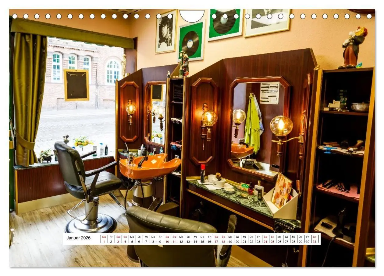 Bild: 9783516667455 | Friseursalons rund um den Globus (Wandkalender 2026 DIN A4 quer),...