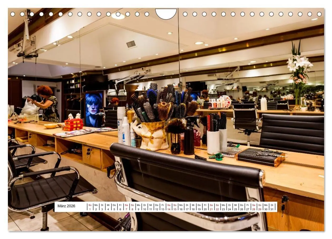 Bild: 9783516667455 | Friseursalons rund um den Globus (Wandkalender 2026 DIN A4 quer),...