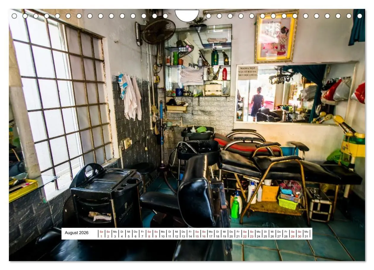 Bild: 9783516667455 | Friseursalons rund um den Globus (Wandkalender 2026 DIN A4 quer),...