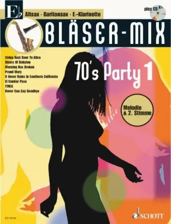 Cover: 9790001127455 | Bläser-Mix (+CD): 70's Party 1 für Es-Instrumente (Melodie und 2....