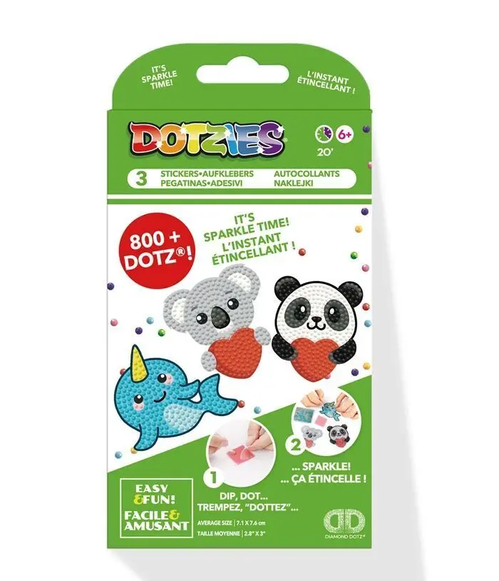 Cover: 4895225927555 | DOTZIES BY DIAMOND DOTZ - Diamond Painting Sticker Lieblingstiere