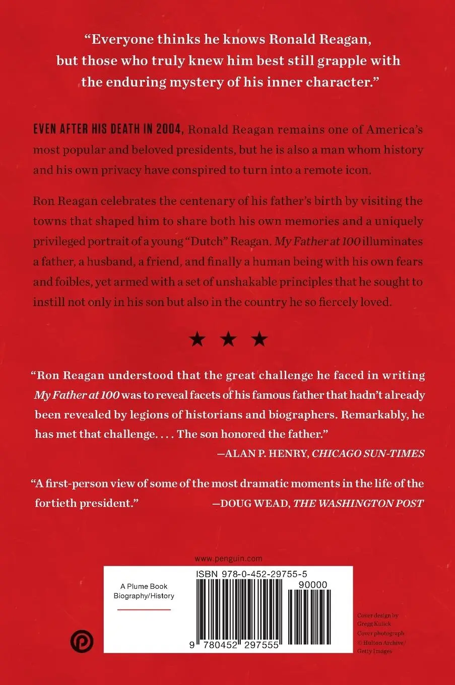 Rückseite: 9780452297555 | My Father at 100 | A Memoir | Ron Reagan | Taschenbuch | Englisch