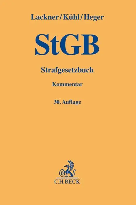 Cover: 9783406767555 | Strafgesetzbuch | Martin Heger | Buch | Gelbe Erläuterungsbücher