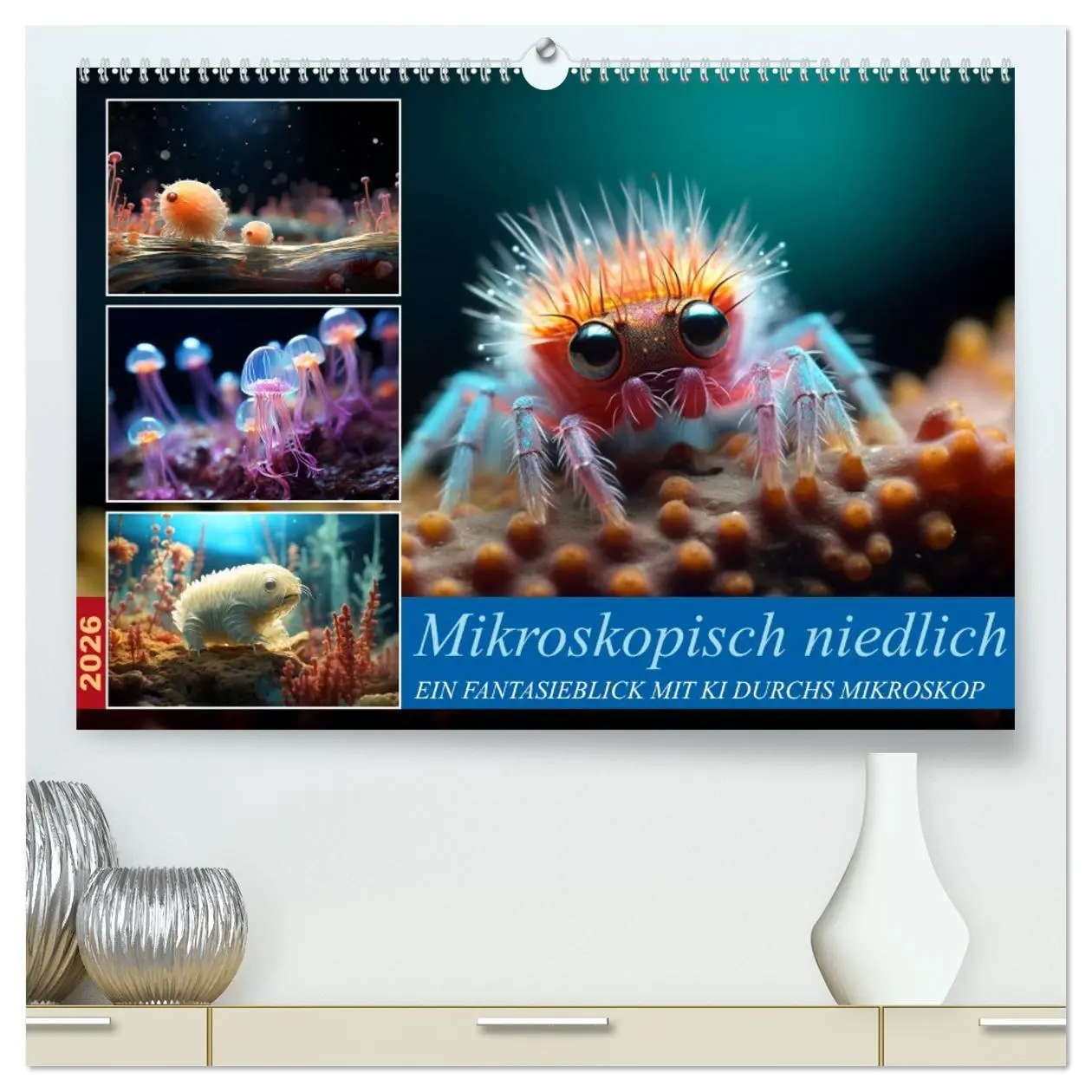 Cover: 9783457497555 | Mikroskopisch niedlich (hochwertiger Premium Wandkalender 2026 DIN...