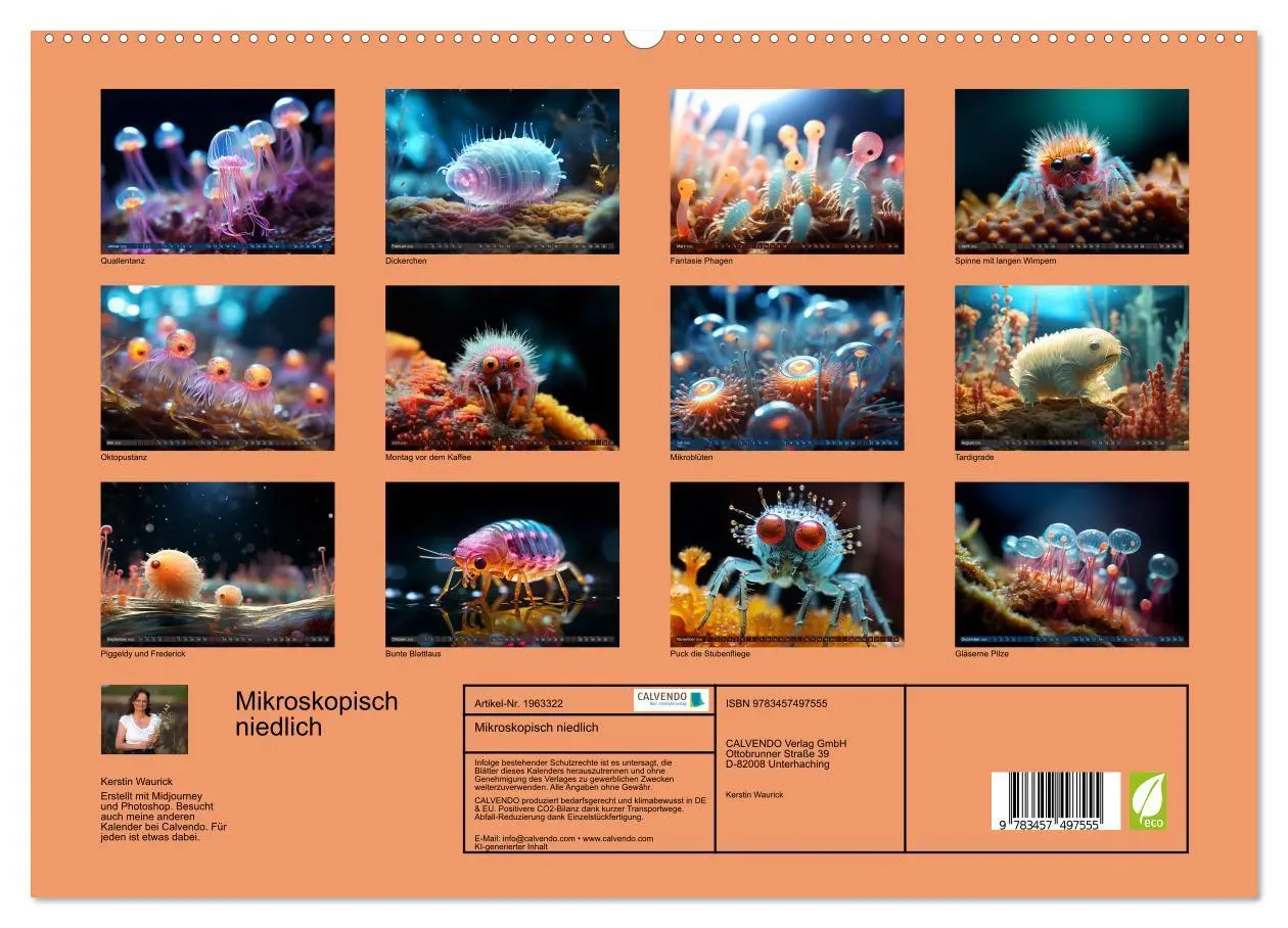 Bild: 9783457497555 | Mikroskopisch niedlich (hochwertiger Premium Wandkalender 2026 DIN...