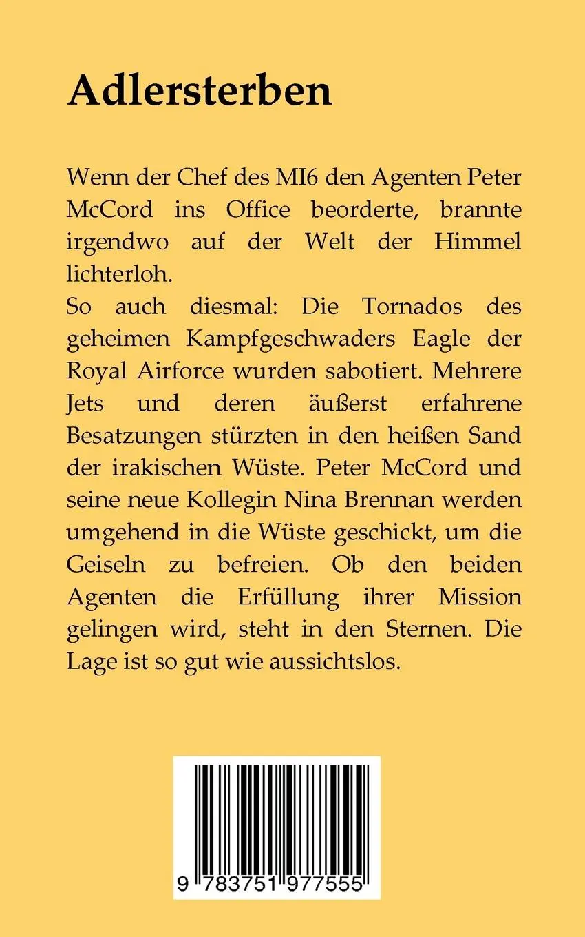 Rückseite: 9783751977555 | Adlersterben | Axel Fischer | Taschenbuch | 288 S. | Deutsch | 2020