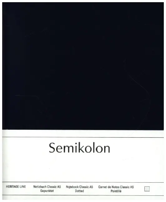 Cover: 4004117517655 | Semikolon Notizbuch Classic A5 dotted marine | Buch | Deutsch | 2021