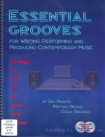 Cover: 9781883217655 | Essential Grooves | Moretti_Nicholl_Stagnaro | Buch + CD + DVD