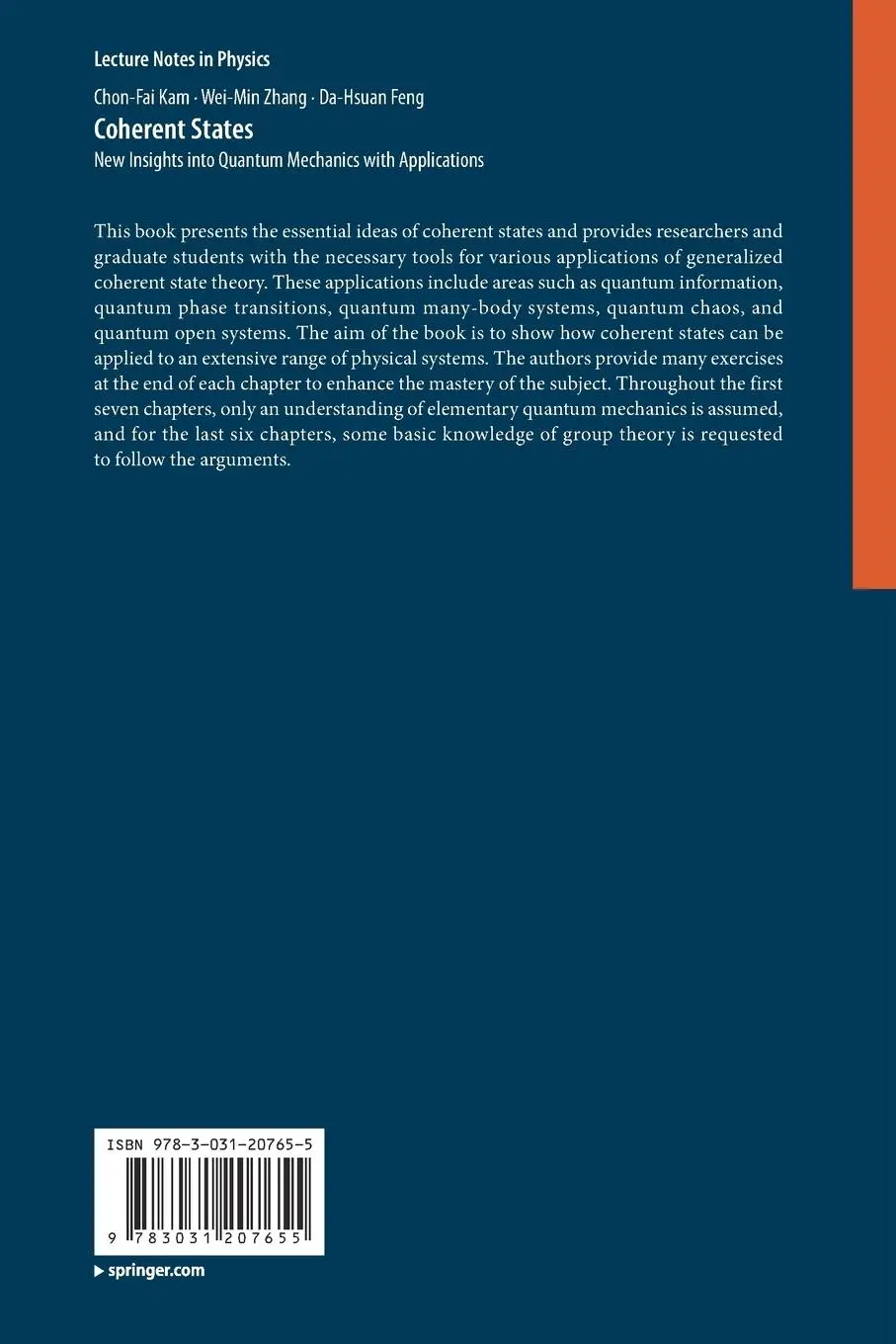 Rückseite: 9783031207655 | Coherent States | Chon-Fai Kam (u. a.) | Taschenbuch | xii | Englisch