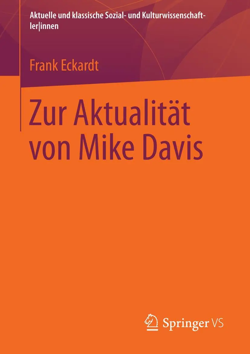 Cover: 9783531187655 | Zur Aktualität von Mike Davis | Frank Eckardt | Taschenbuch | v | 2013