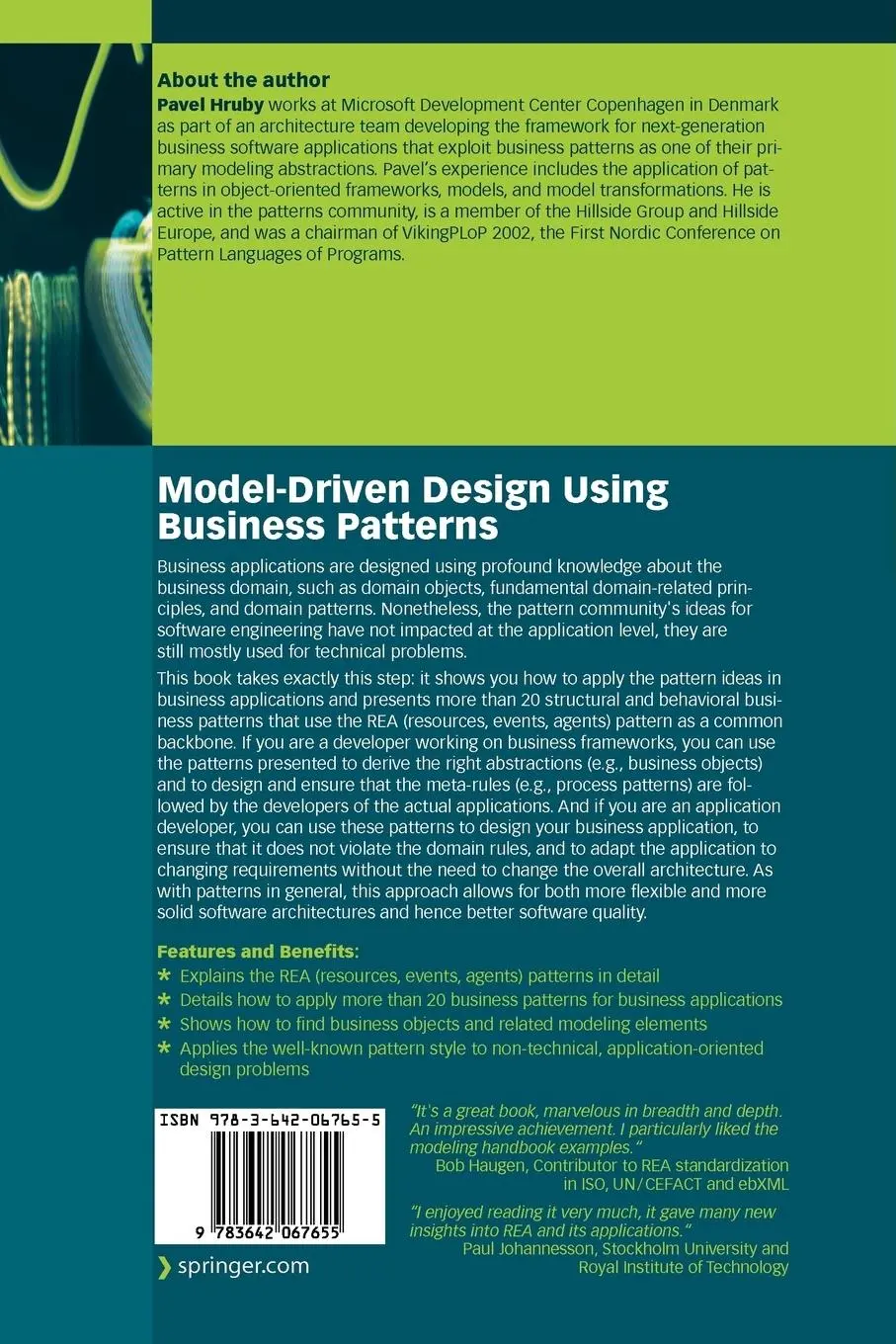 Rückseite: 9783642067655 | Model-Driven Design Using Business Patterns | Pavel Hruby | Buch | xvi