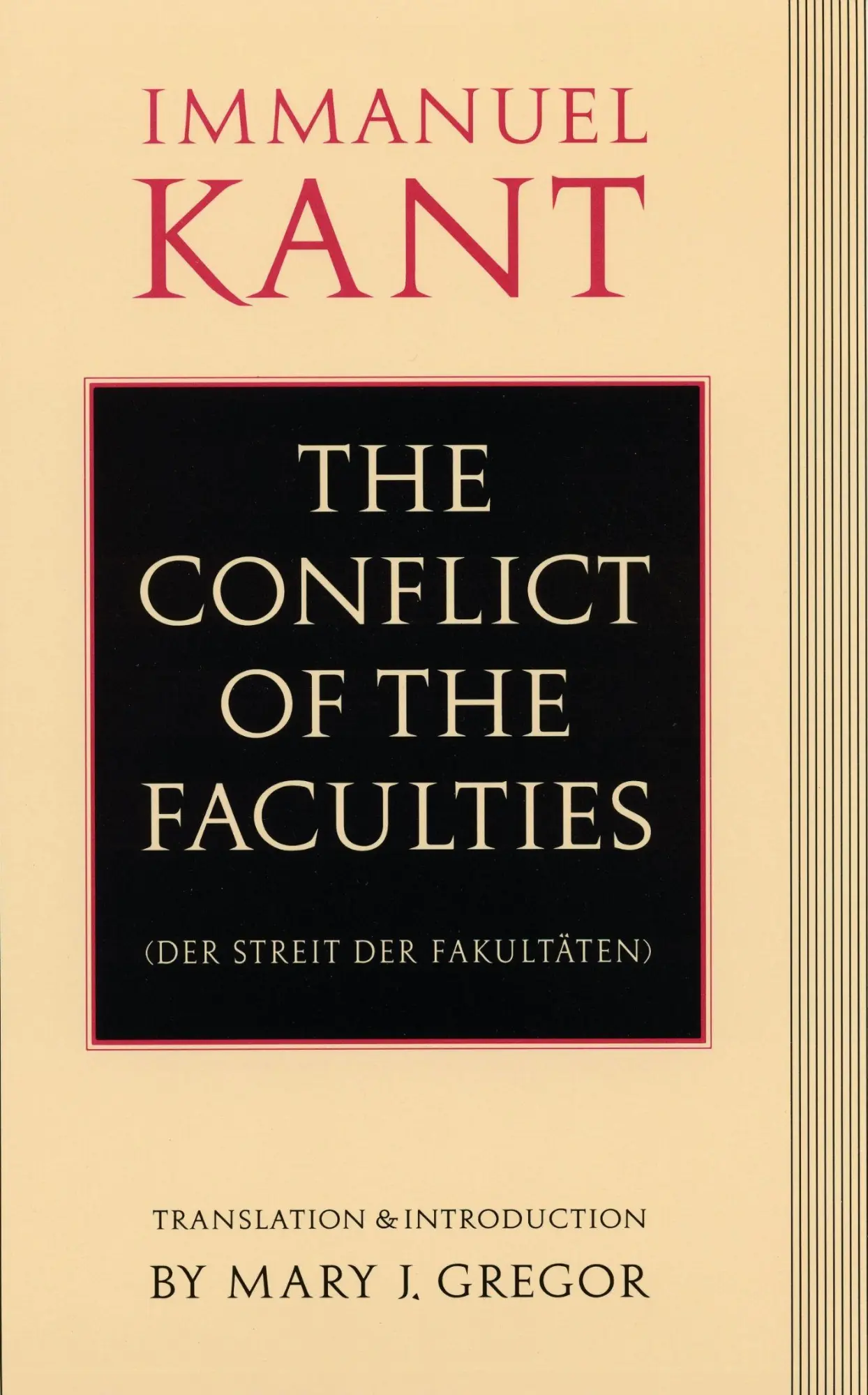 Cover: 9780803277755 | The Conflict of the Faculties | Immanuel Kant | Taschenbuch | Englisch