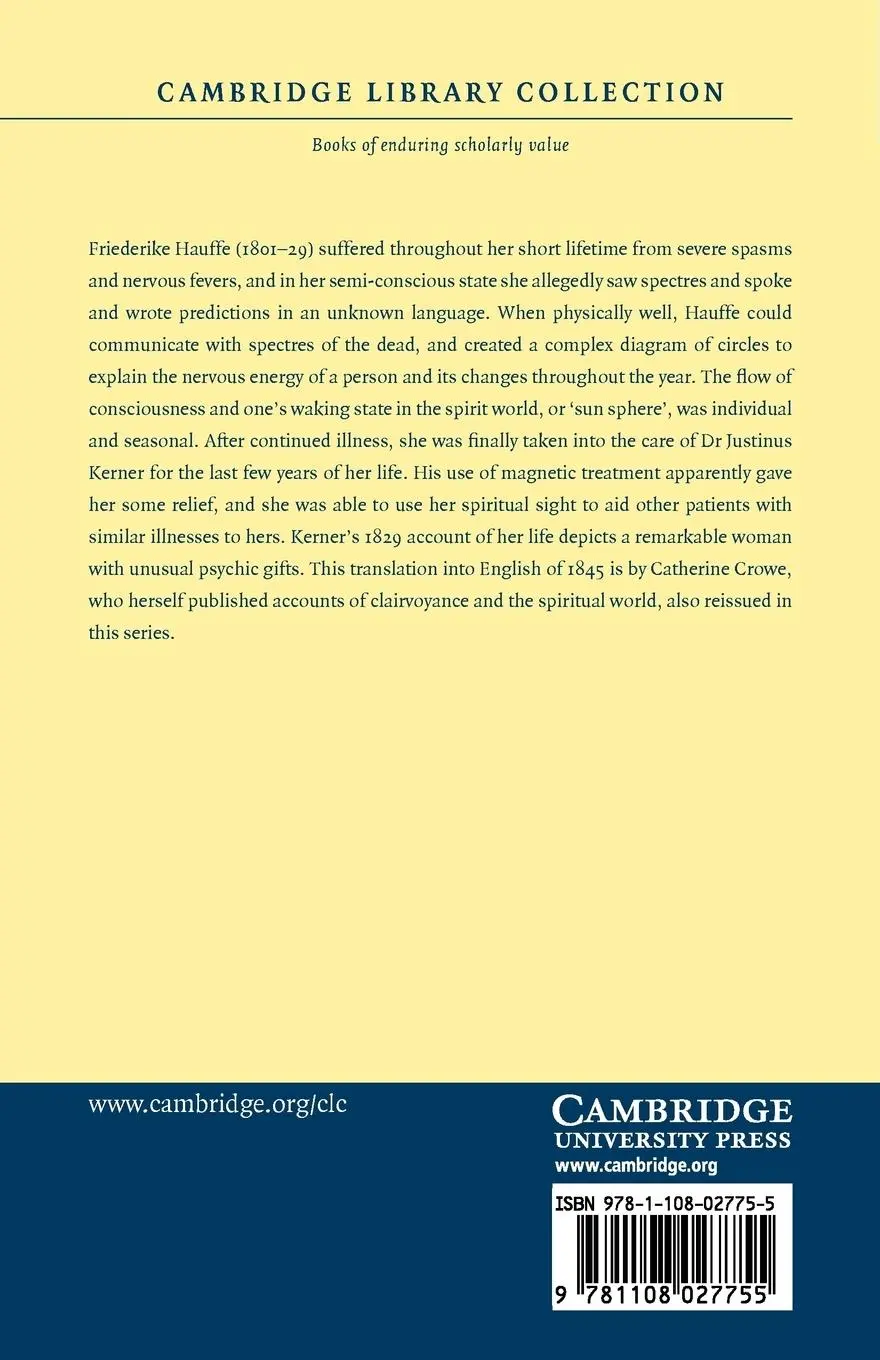 Rückseite: 9781108027755 | The Seeress of Prevorst | Justinus Andreas Christian Kerner | Buch