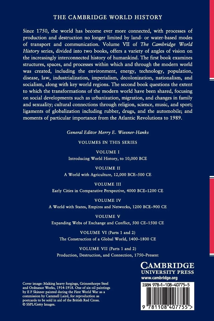 Rückseite: 9781108407755 | The Cambridge World History | J. R. Mcneill (u. a.) | Taschenbuch
