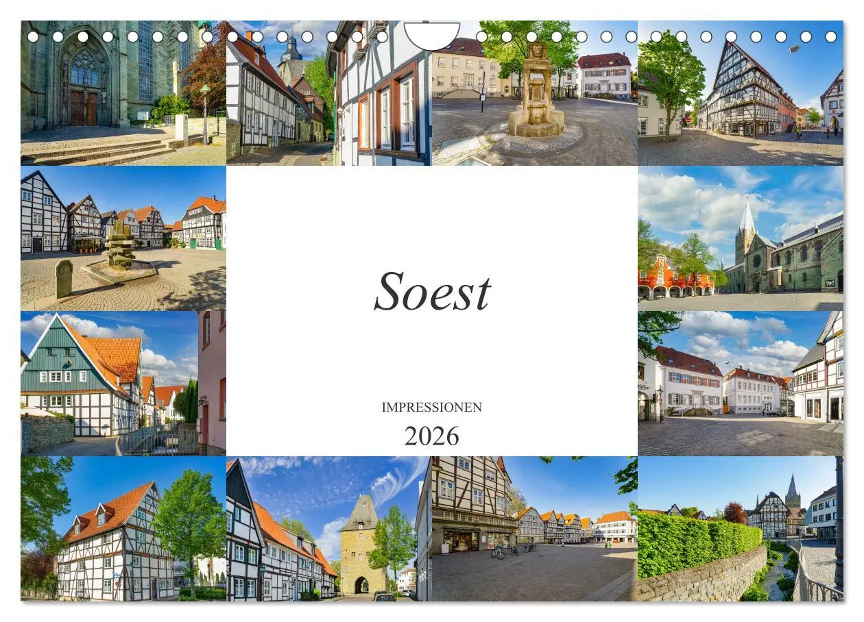 Cover: 9783457617755 | Soest Impressionen (Wandkalender 2026 DIN A4 quer), CALVENDO...