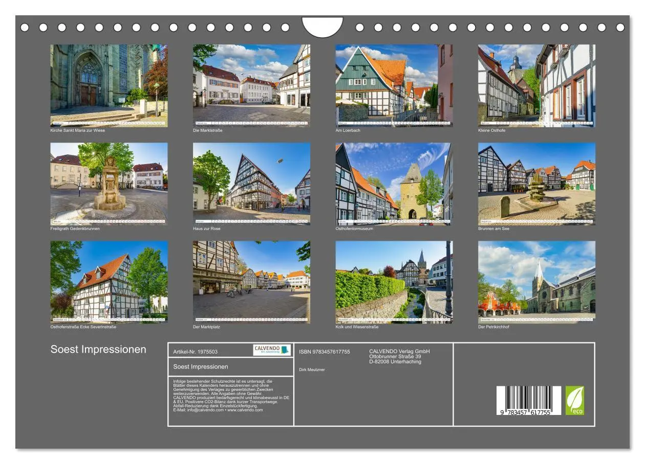 Bild: 9783457617755 | Soest Impressionen (Wandkalender 2026 DIN A4 quer), CALVENDO...