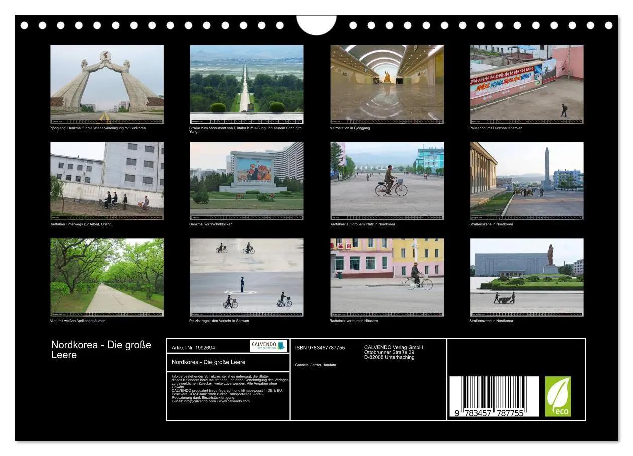 Bild: 9783457787755 | Nordkorea - Die große Leere (Wandkalender 2026 DIN A4 quer),...
