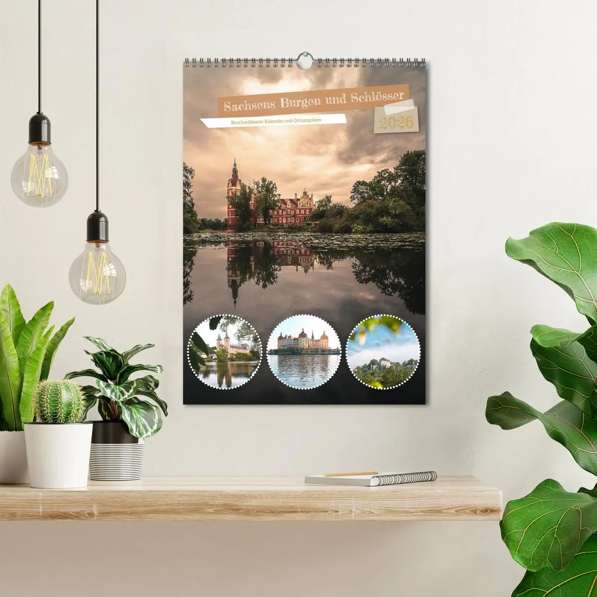 Bild: 9783516327755 | Sachsens Burgen und Schlösser - Beschreibbarer Kalender mit...