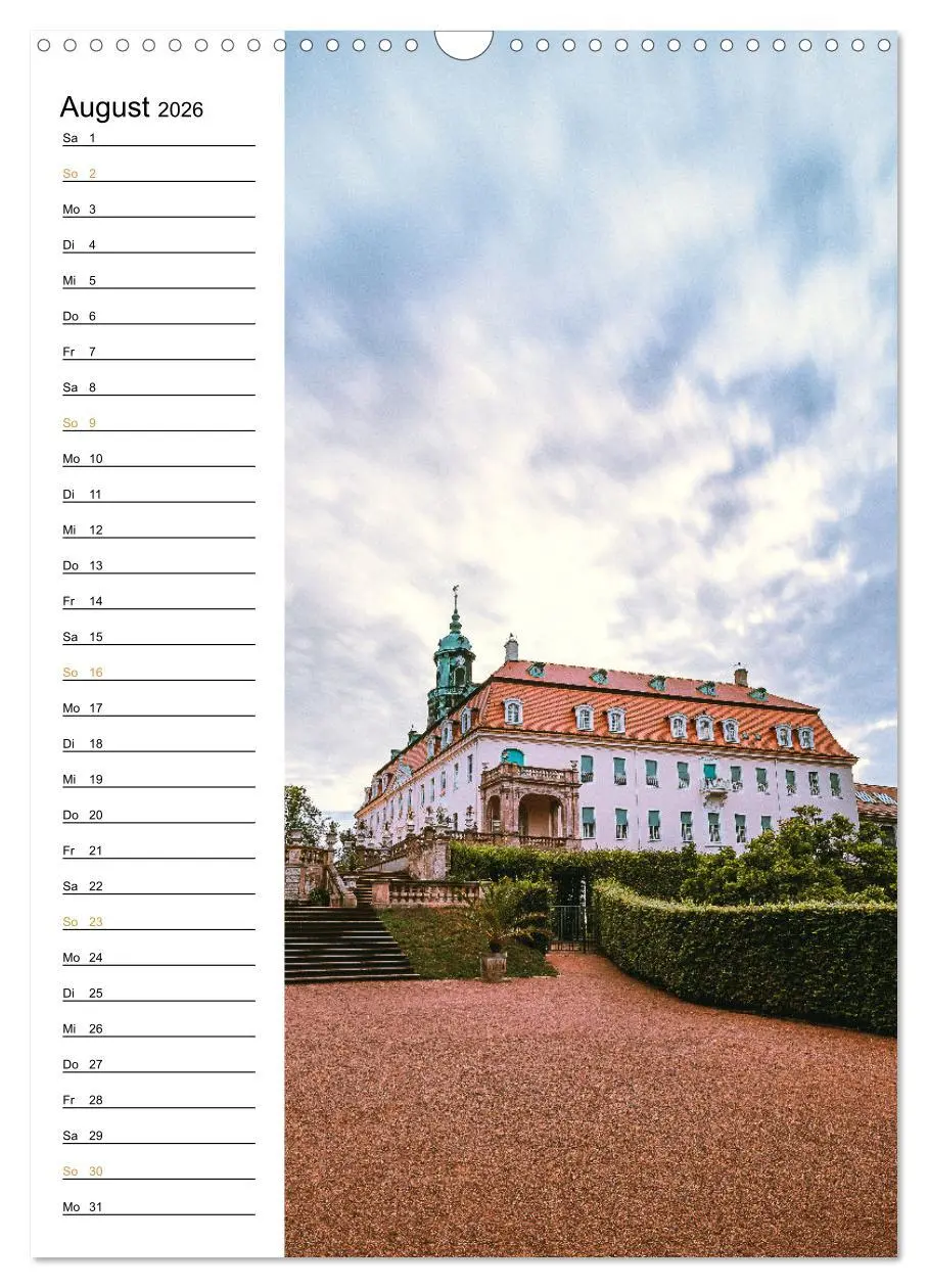 Bild: 9783516327755 | Sachsens Burgen und Schlösser - Beschreibbarer Kalender mit...
