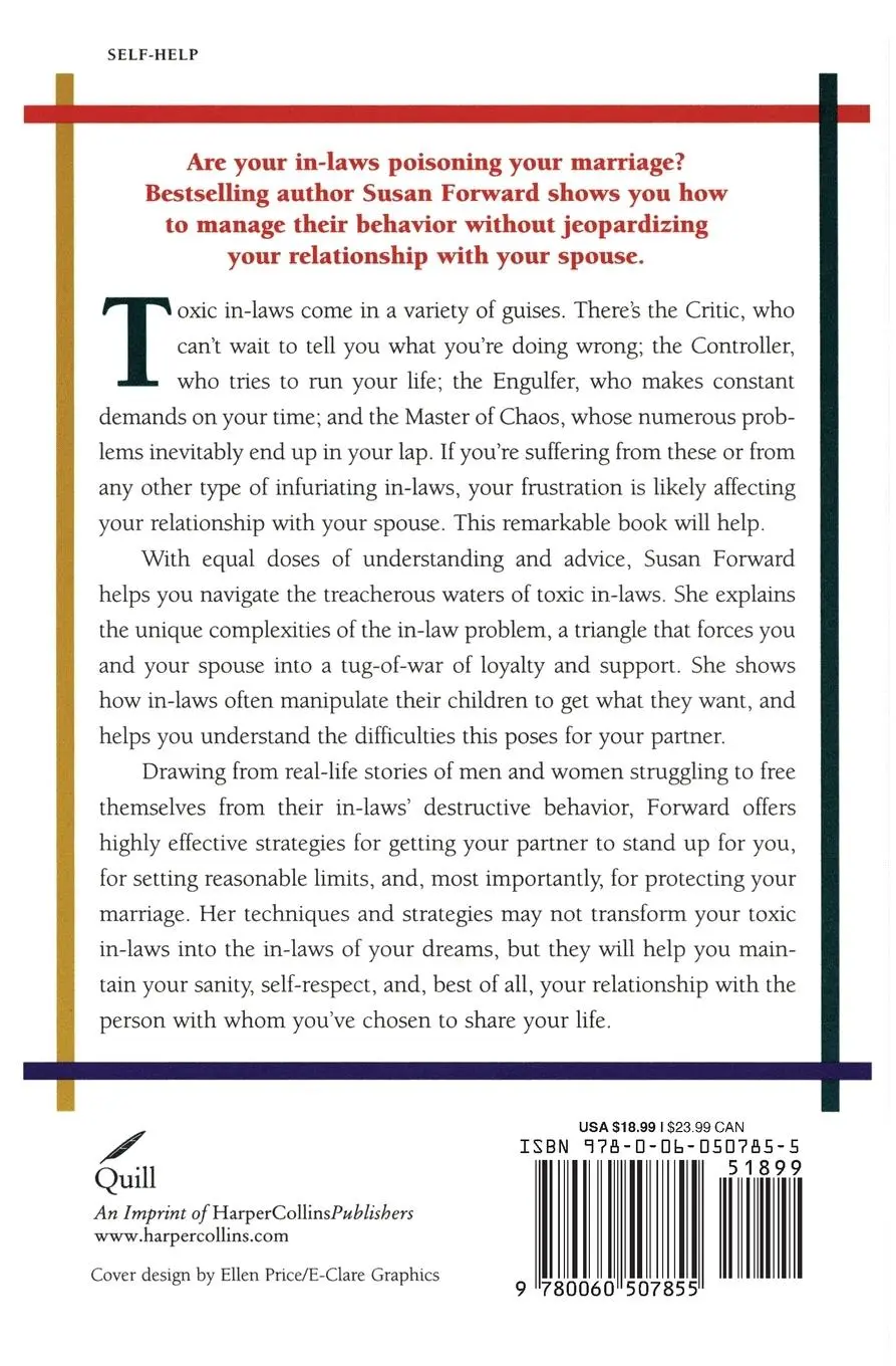 Rückseite: 9780060507855 | Toxic In-Laws | Loving Strategies for Protecting Your Marriage | Buch