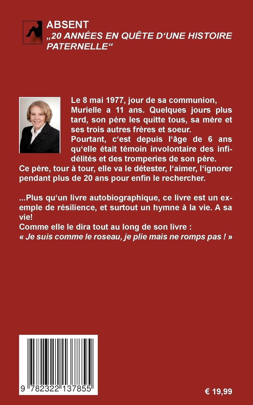 Rückseite: 9782322137855 | Absent | 20 années en quête d'une histoire paternelle | Taisne | Buch