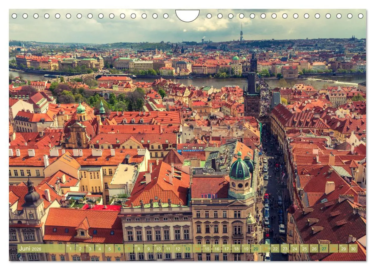 Bild: 9783457537855 | Aussichten auf Prag (Wandkalender 2026 DIN A4 quer), CALVENDO...