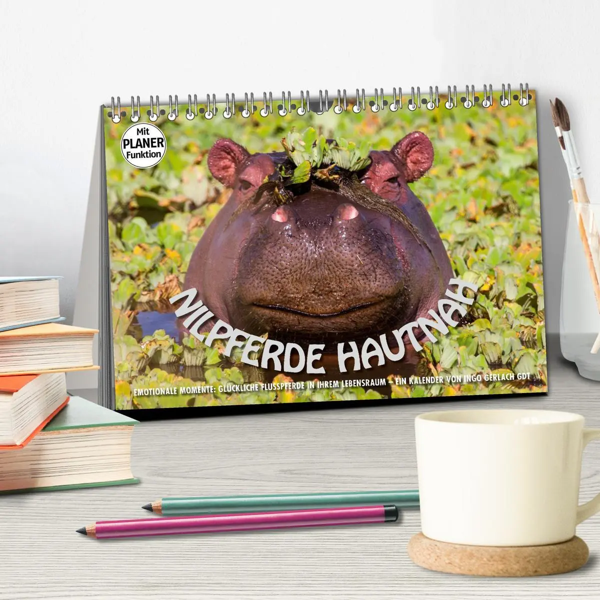 Bild: 9783516007855 | Emotionale Momente: Nilpferde hautnah (Tischkalender 2026 DIN A5...