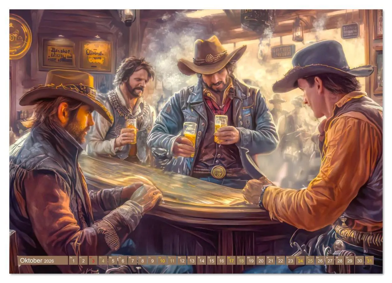 Bild: 9783516627855 | Wilder Westen - Cowboys in Aktion (Wandkalender 2026 DIN A2 quer),...