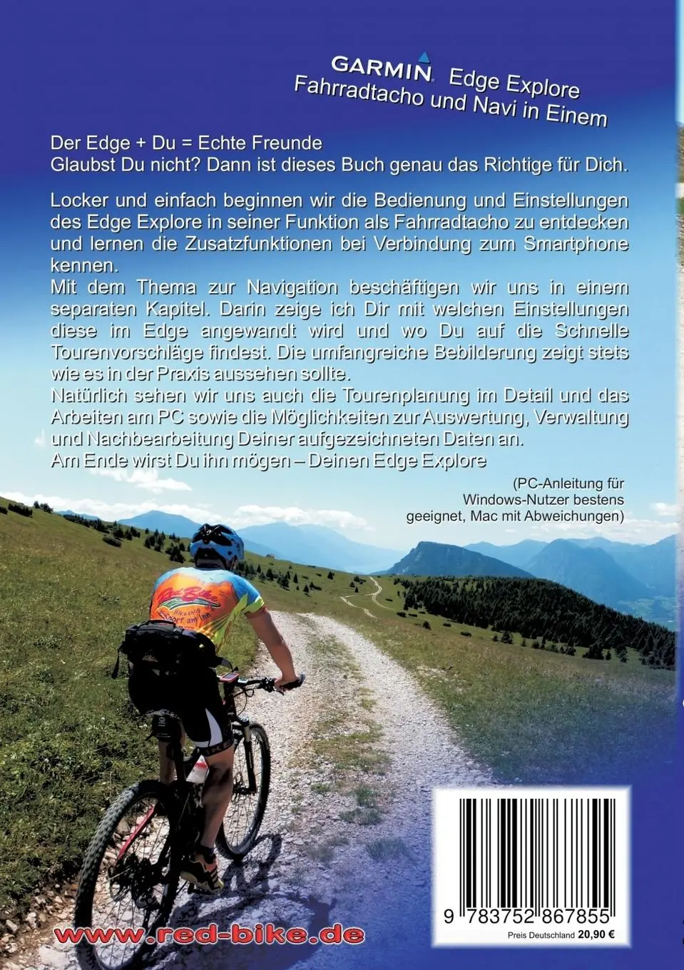 Rückseite: 9783752867855 | GPS Praxisbuch Garmin Edge Explore | Redbike Nußdorf | Taschenbuch