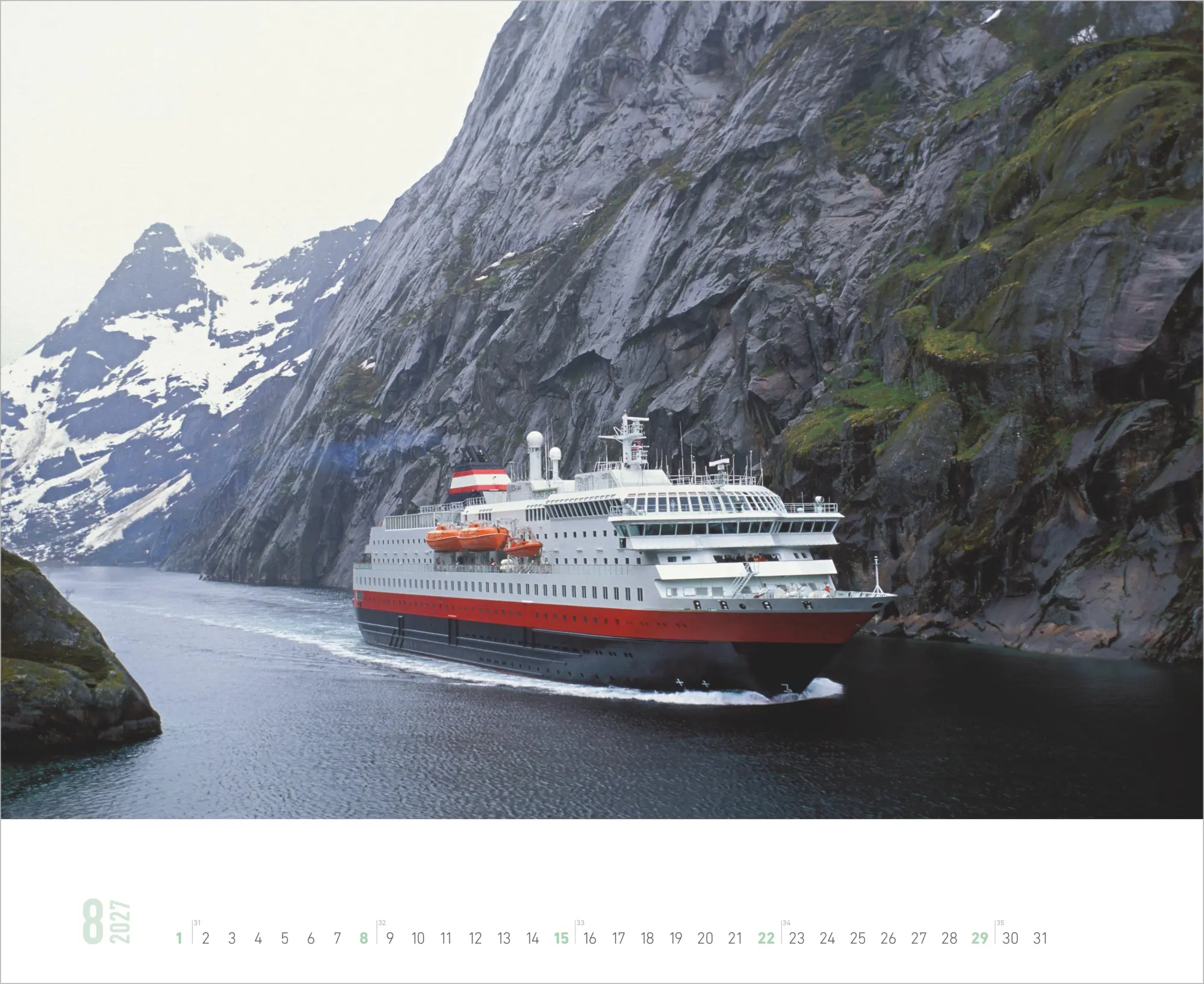 Bild: 4069095017955 | Hurtigruten 2027 | Neumann Verlage GmbH &amp; Co KG | Kalender | 14 S.