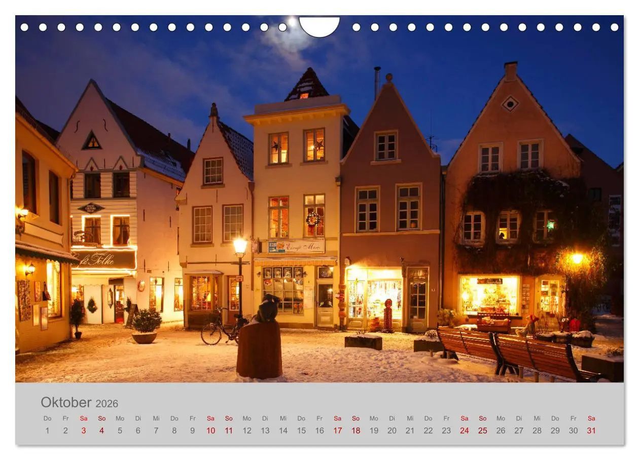 Bild: 9783457767955 | Hansestadt Bremen (Wandkalender 2026 DIN A4 quer), CALVENDO...