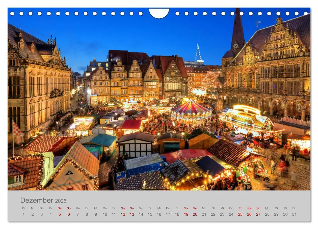 Bild: 9783457767955 | Hansestadt Bremen (Wandkalender 2026 DIN A4 quer), CALVENDO...