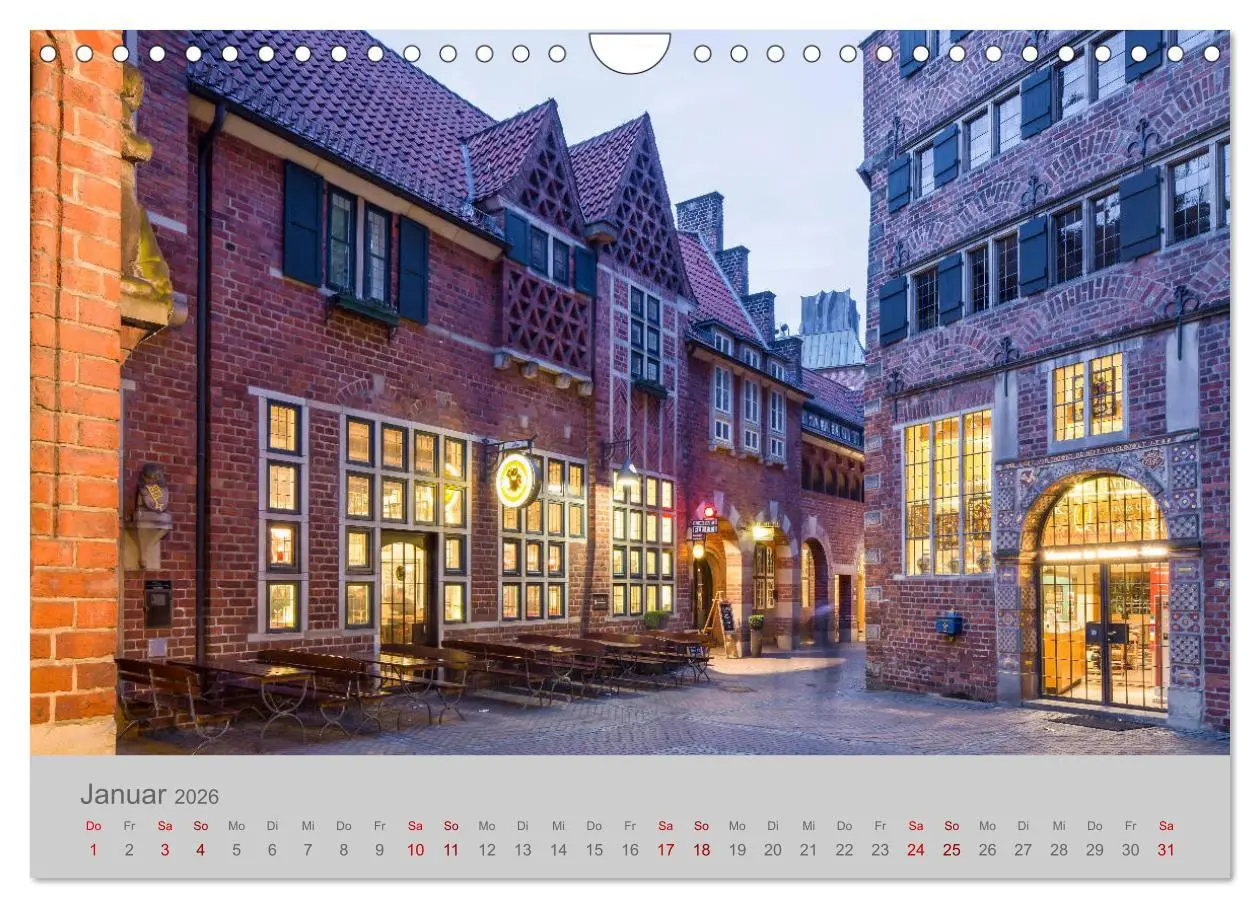 Bild: 9783457767955 | Hansestadt Bremen (Wandkalender 2026 DIN A4 quer), CALVENDO...