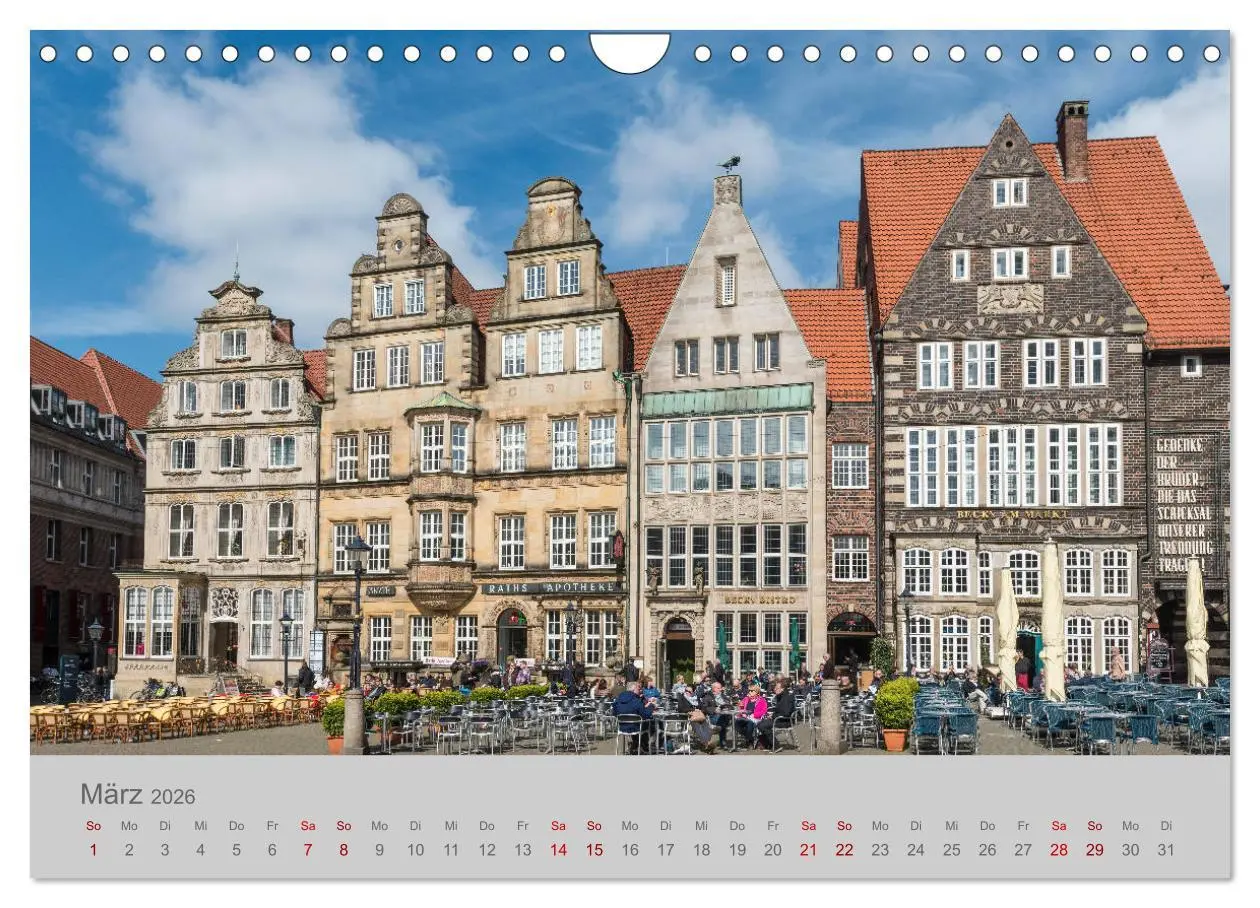 Bild: 9783457767955 | Hansestadt Bremen (Wandkalender 2026 DIN A4 quer), CALVENDO...