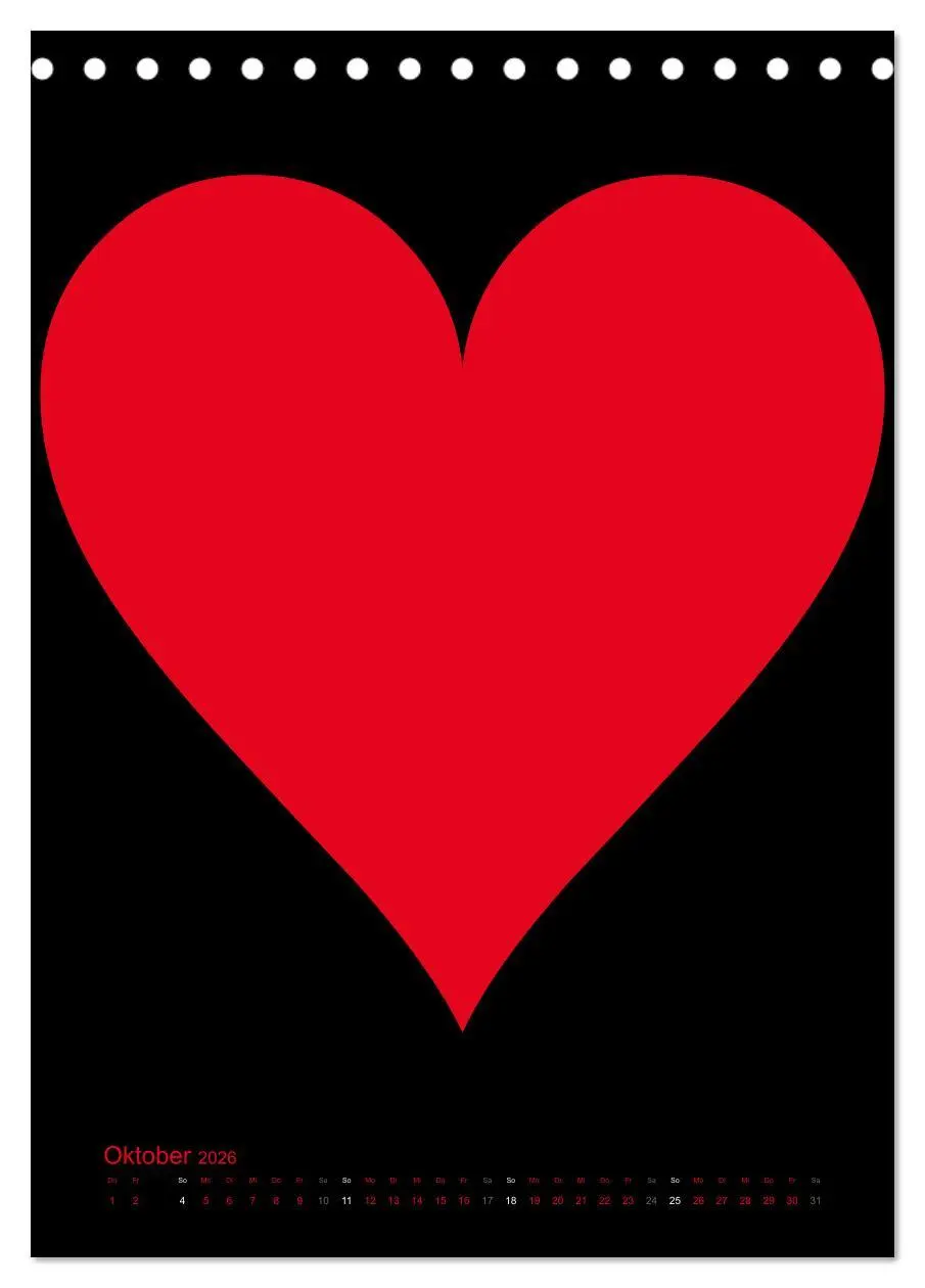 Bild: 9783516477955 | Foto- und Bastelkalender "LIEBE" in der Farbe Schwarz...