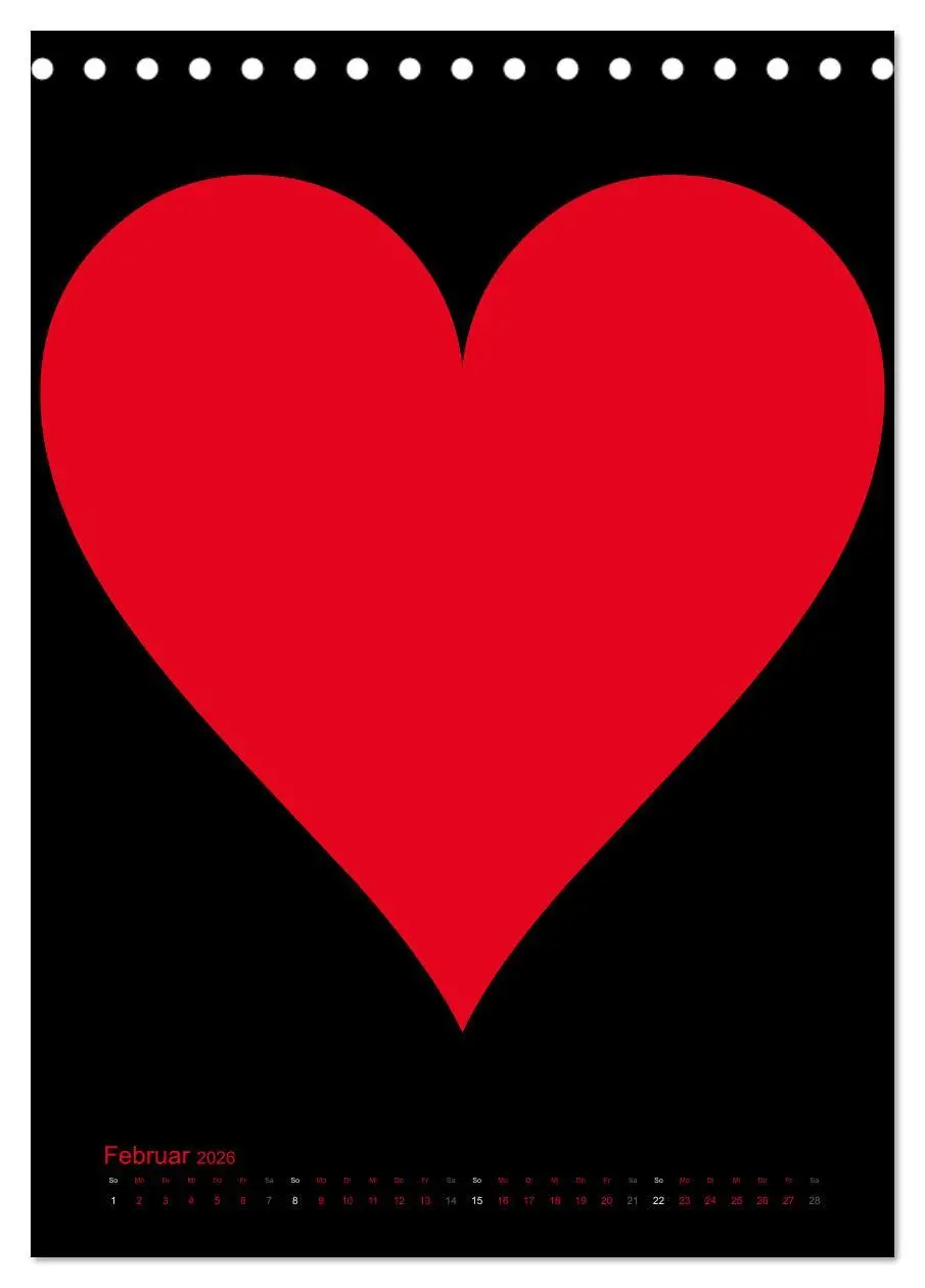 Bild: 9783516477955 | Foto- und Bastelkalender "LIEBE" in der Farbe Schwarz...