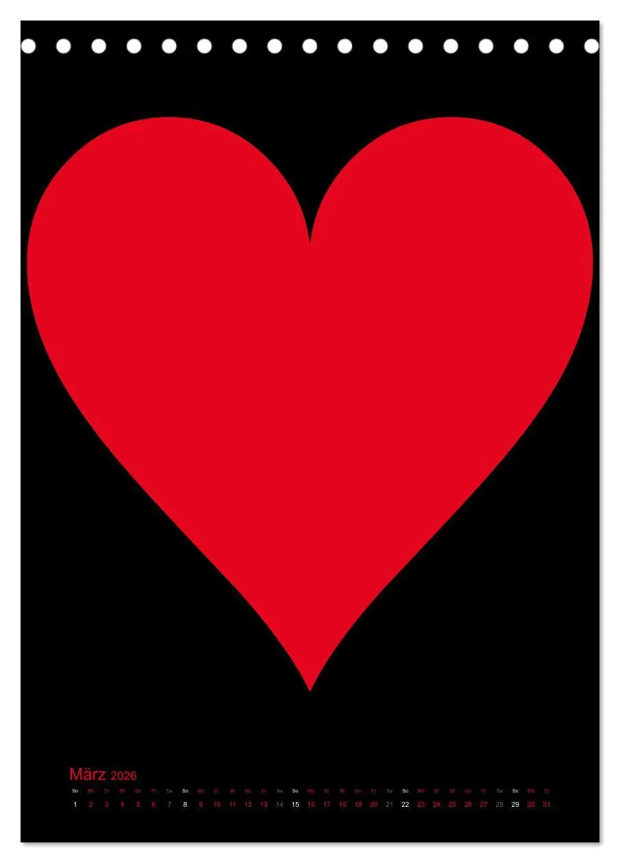 Bild: 9783516477955 | Foto- und Bastelkalender "LIEBE" in der Farbe Schwarz...