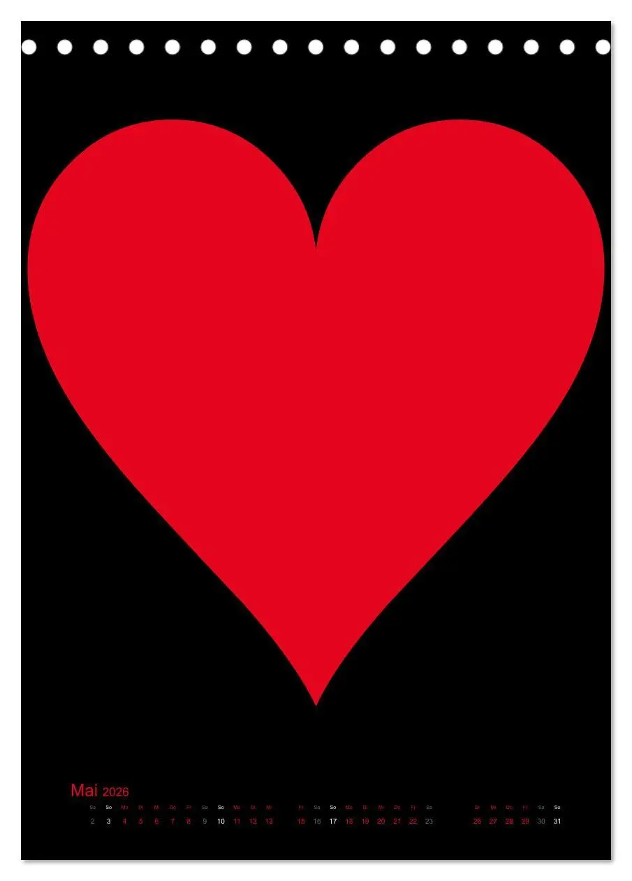 Bild: 9783516477955 | Foto- und Bastelkalender "LIEBE" in der Farbe Schwarz...