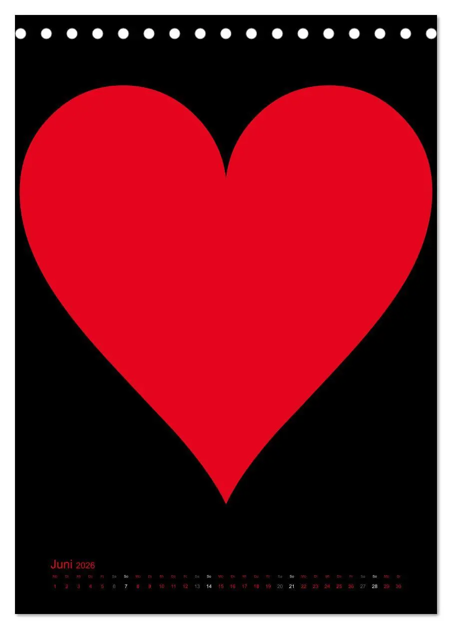 Bild: 9783516477955 | Foto- und Bastelkalender "LIEBE" in der Farbe Schwarz...