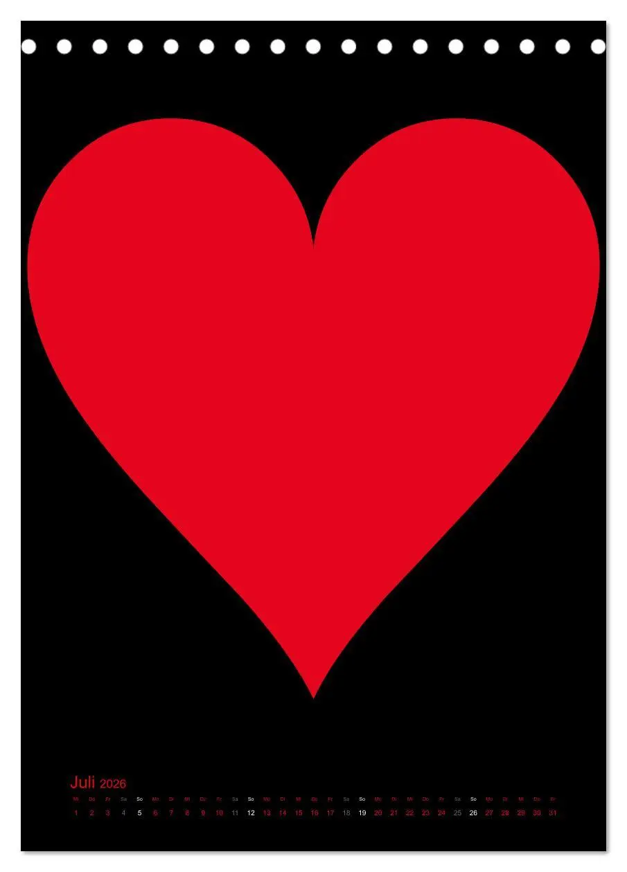 Bild: 9783516477955 | Foto- und Bastelkalender "LIEBE" in der Farbe Schwarz...