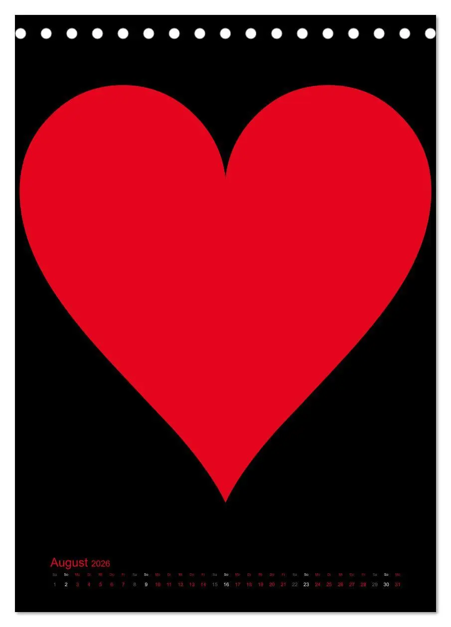 Bild: 9783516477955 | Foto- und Bastelkalender "LIEBE" in der Farbe Schwarz...