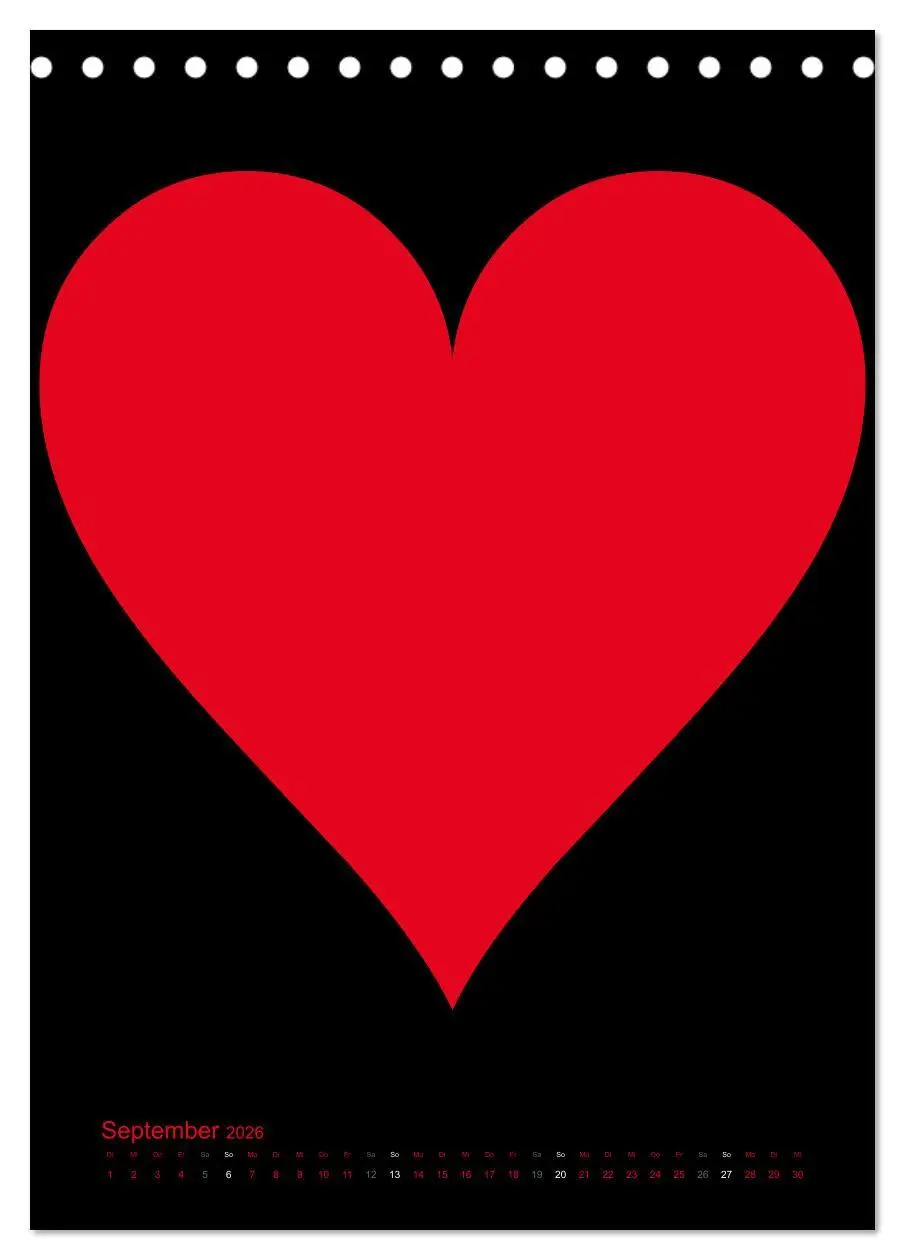 Bild: 9783516477955 | Foto- und Bastelkalender "LIEBE" in der Farbe Schwarz...