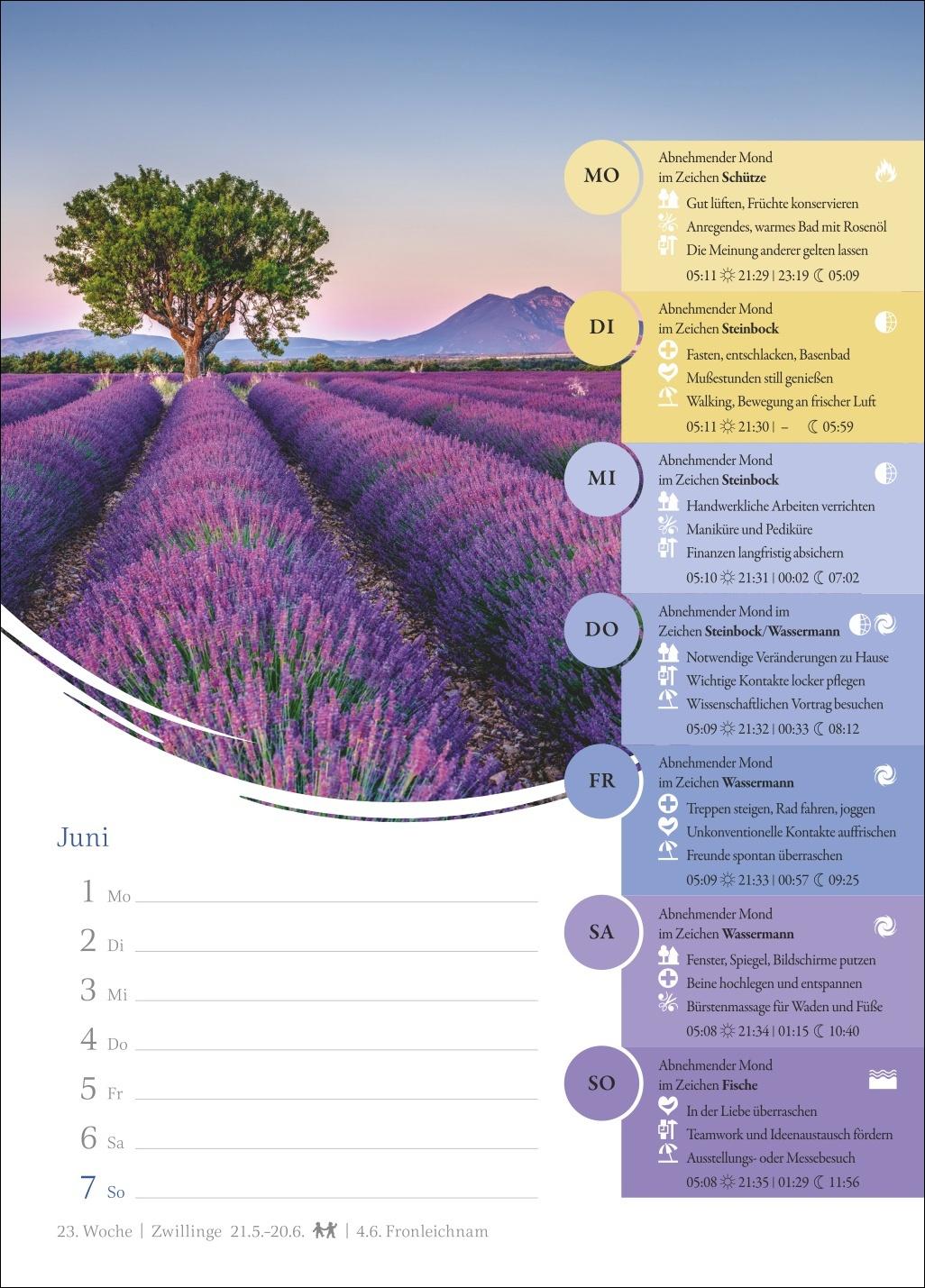 Bild: 9783840037955 | Mondkalender Wochenkalender 2026 - 53 Wochenblätter mit praktischen...