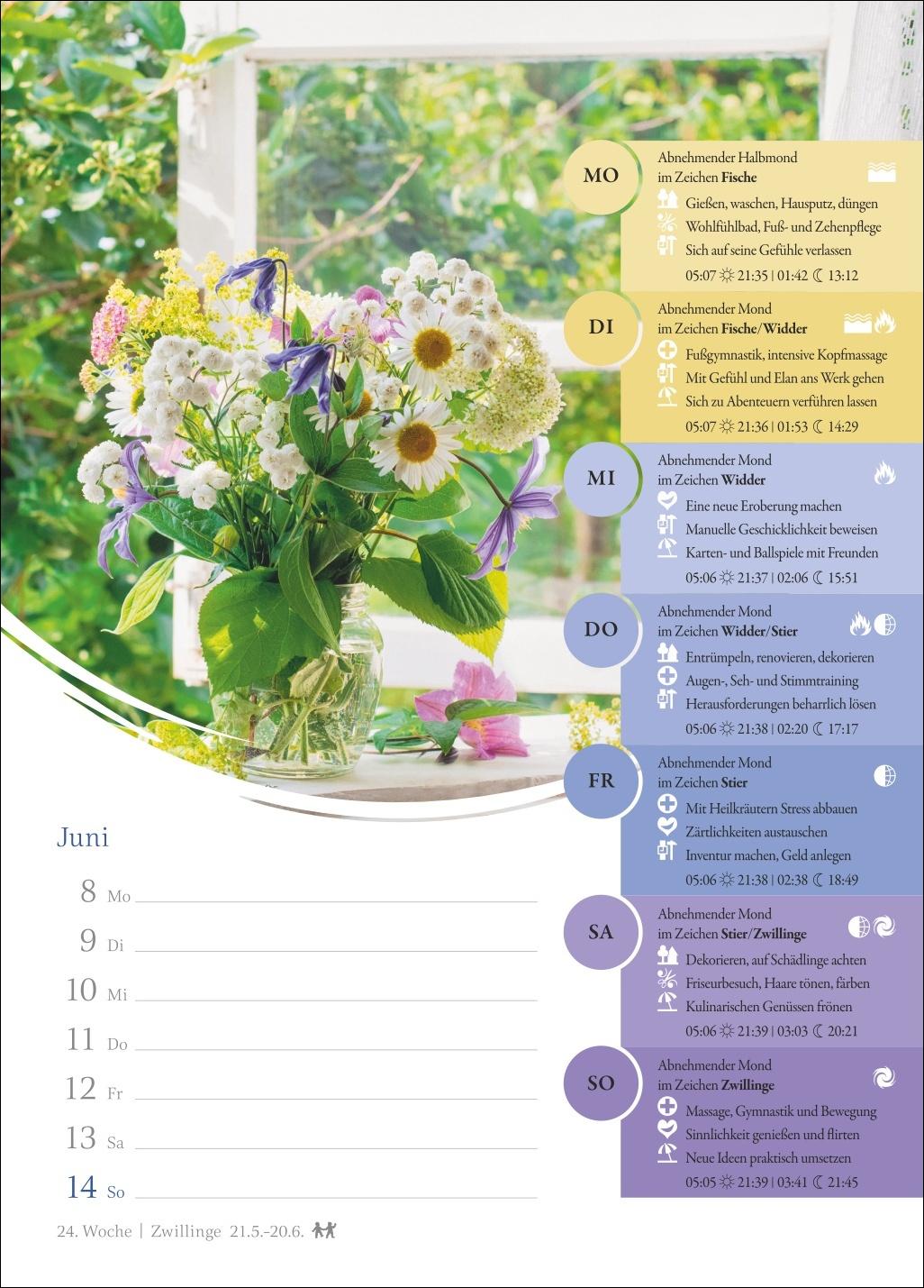 Bild: 9783840037955 | Mondkalender Wochenkalender 2026 - 53 Wochenblätter mit praktischen...