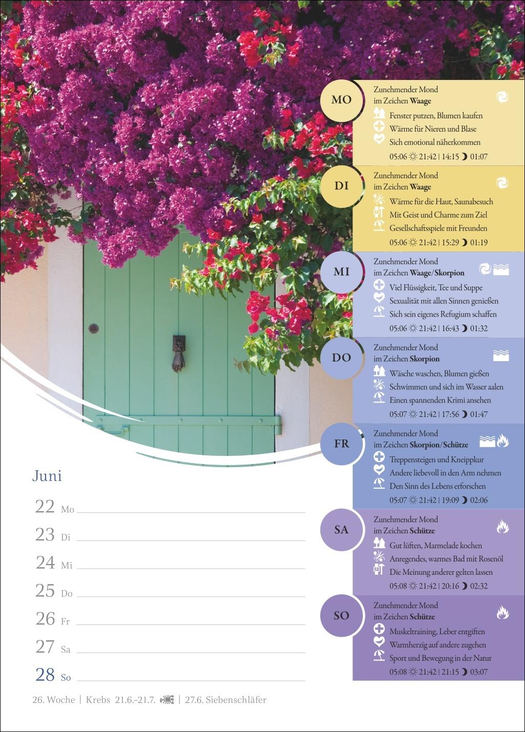 Bild: 9783840037955 | Mondkalender Wochenkalender 2026 - 53 Wochenblätter mit praktischen...