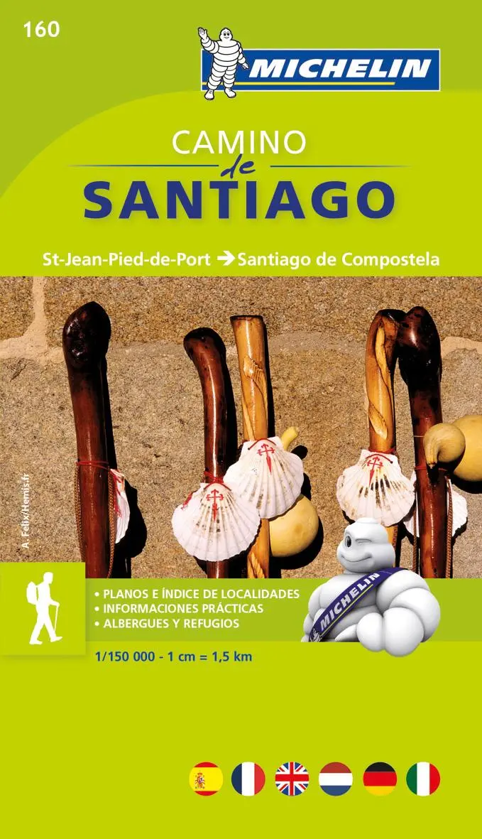 Cover: 9782067148055 | Camino de Santiago - Zoom Map 160 | Map | Michelin | Broschüre | 1 S.