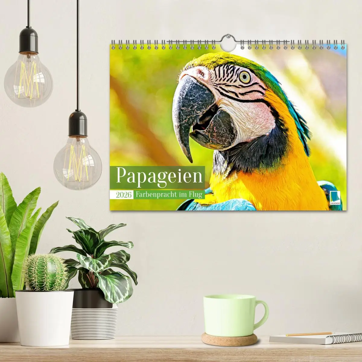 Bild: 9783457348055 | Papageien: Farbenpracht im Flug (Wandkalender 2026 DIN A4 quer),...