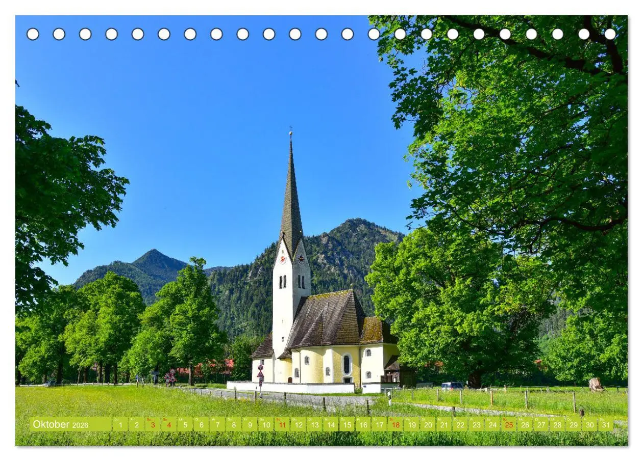 Bild: 9783516128055 | Kirchen und Kapellen in Bayern (Tischkalender 2026 DIN A5 quer),...