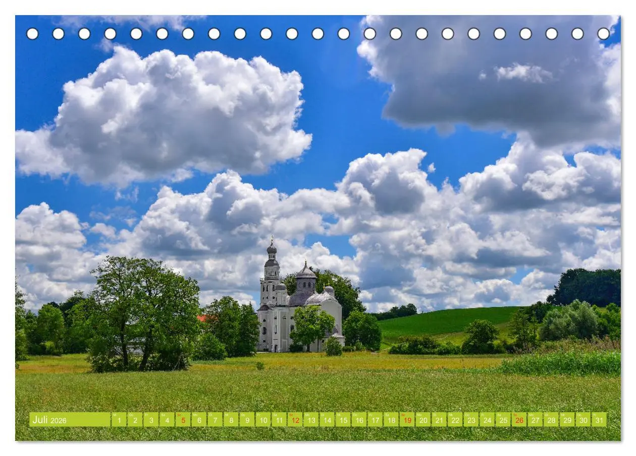 Bild: 9783516128055 | Kirchen und Kapellen in Bayern (Tischkalender 2026 DIN A5 quer),...
