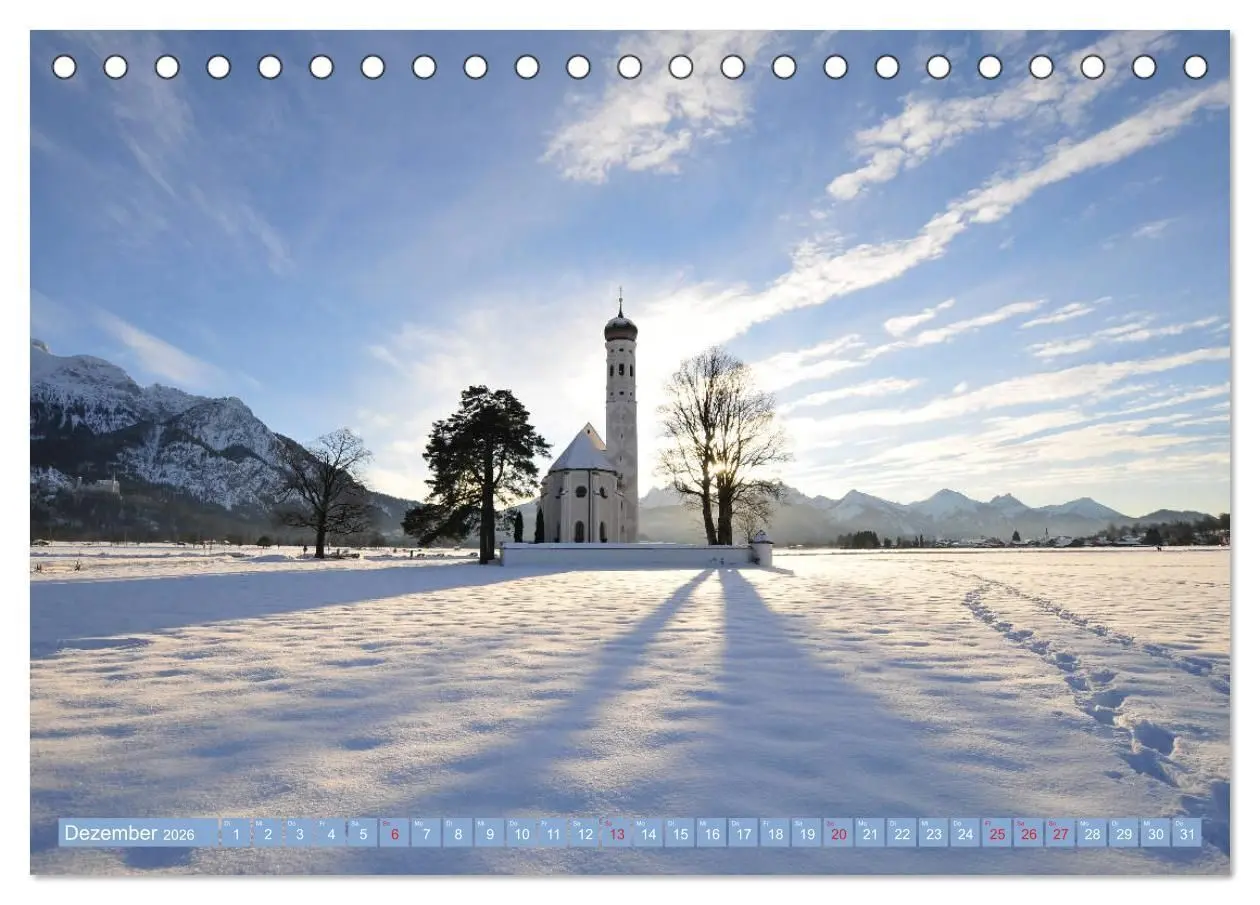 Bild: 9783516128055 | Kirchen und Kapellen in Bayern (Tischkalender 2026 DIN A5 quer),...